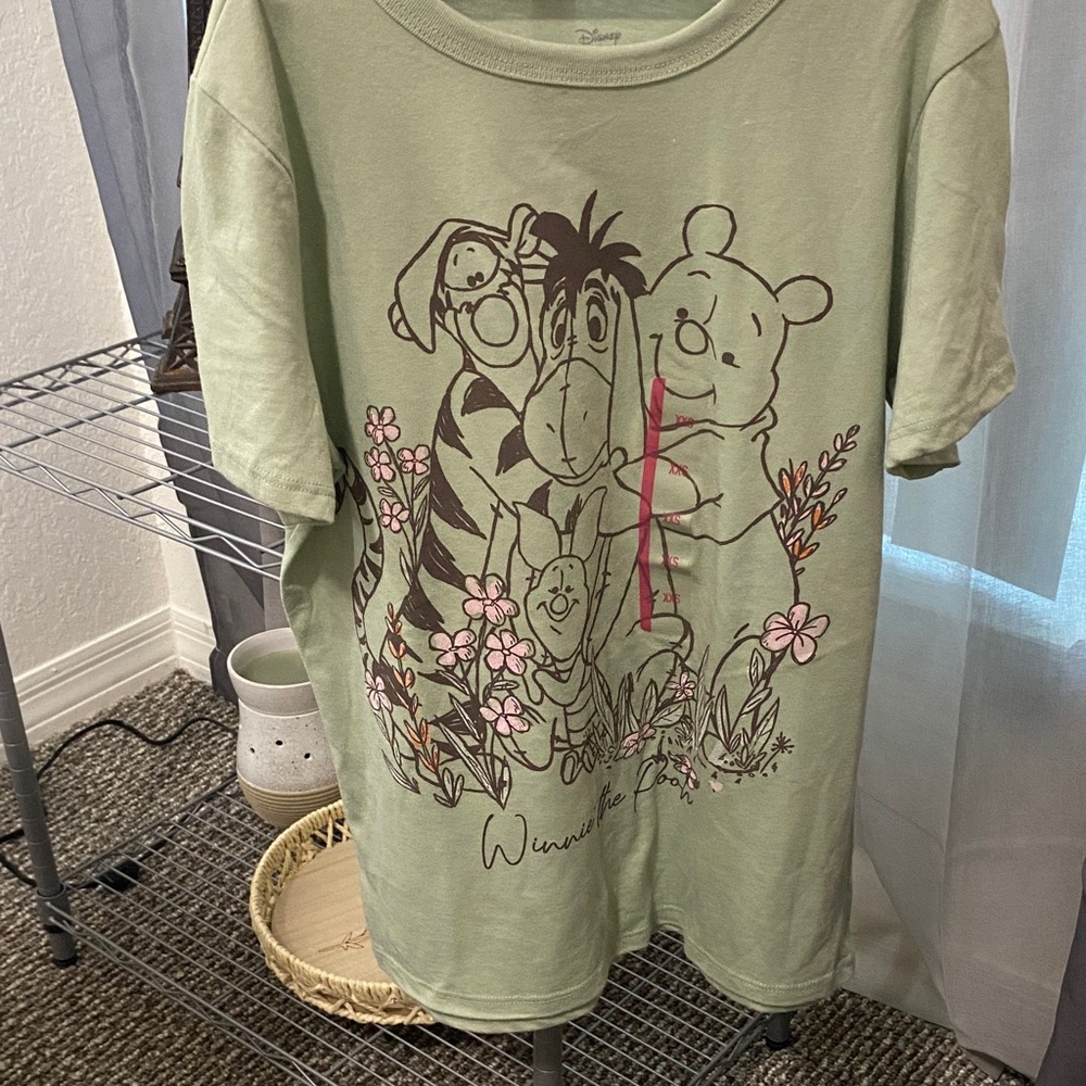 Disney Kids Light Green Winnie the Pooh Tee